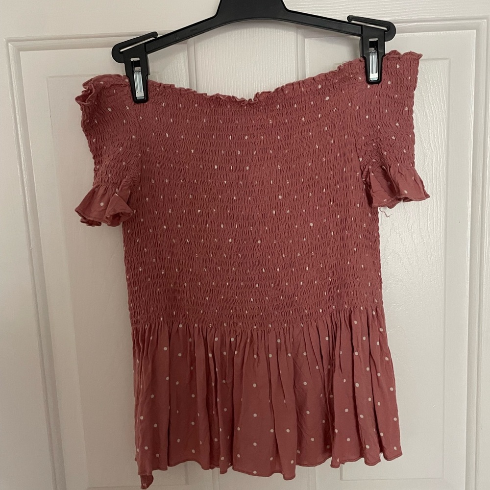 Off the Shoulder Peplum Top